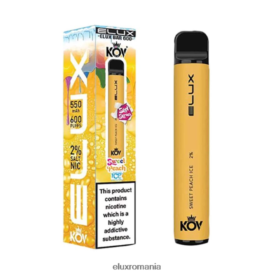 ELUX shop Romania - Elux Bar vapa de unică folosință din seria dulce gheață dulce de piersici 6DZ48N108