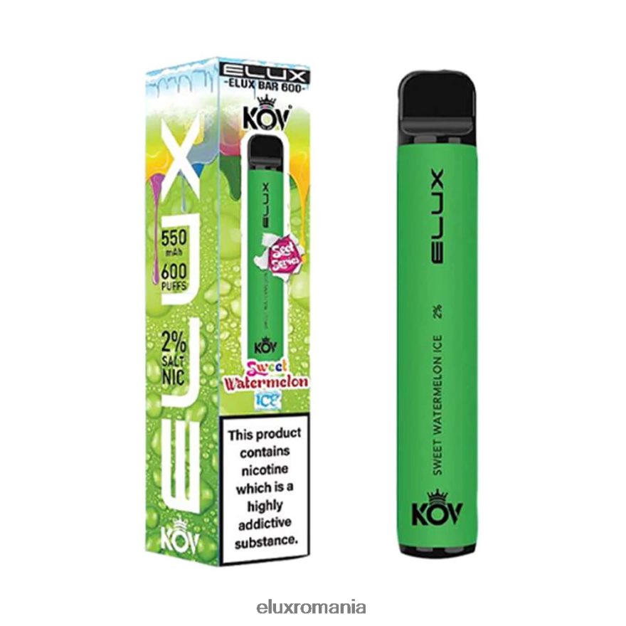 ELUX vape review - Elux Bar vapa de unică folosință din seria dulce gheață dulce de pepene verde 6DZ48N111
