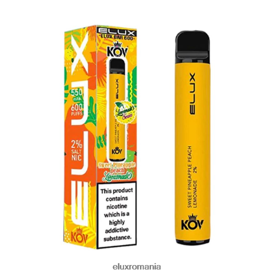 ELUX shop Romania - Elux Bar vape de unică folosință din seria limonade ananas piersici limonada dulce 6DZ48N78