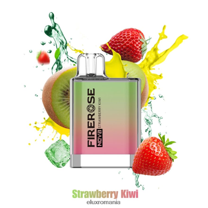 ELUX Romania - Elux Firerose Nova 600 de pufuri de vaporizare de unică folosință kiwi de căpșuni 6DZ48N25