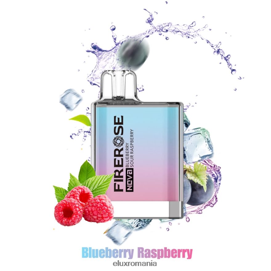 ELUX amazon Romania - Elux Firerose Nova 600 de pufuri de vaporizare de unică folosință afine zmeura acra 6DZ48N22
