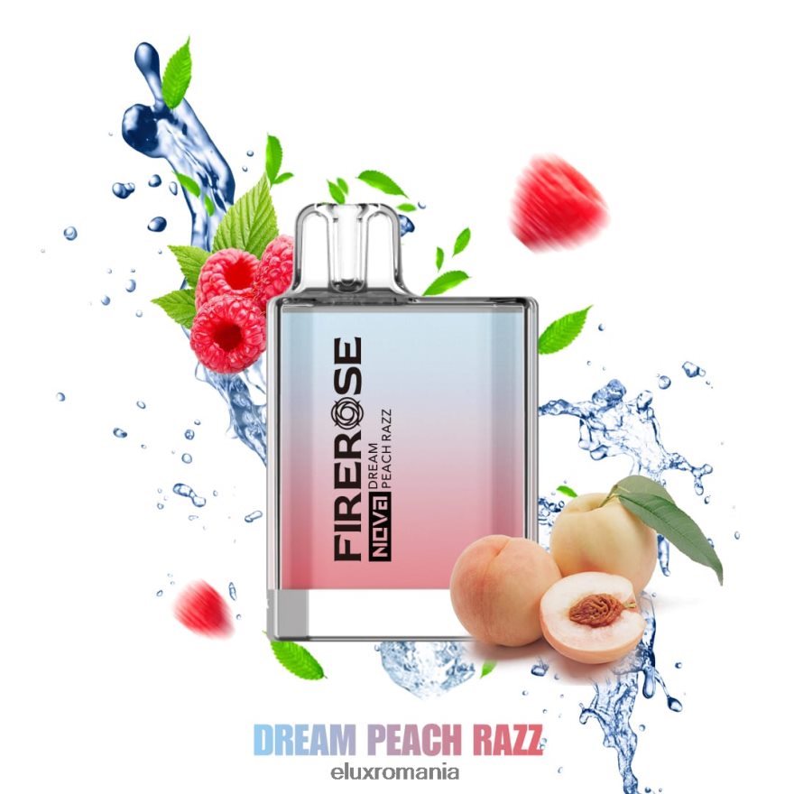 ELUX amazon Romania - Elux Firerose Nova 600 de pufuri de vaporizare de unică folosință vis peach razz 6DZ48N112