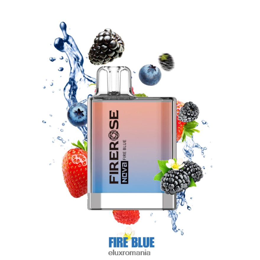 ELUX vape Romania - Elux Firerose Nova 600 de pufuri de vaporizare de unică folosință albastru foc 6DZ48N26
